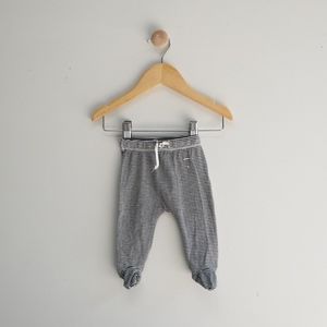 Gray Label Striped Footie 1-3 months